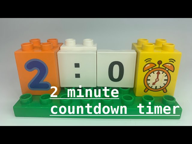 2 Minute Countdown Timer Duplo Number Blocks 120 seconds