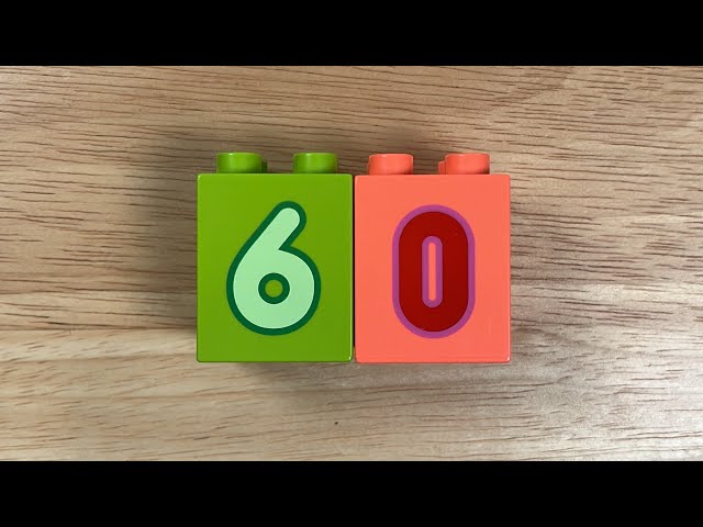1 Minute Timer Duplo Numbers 0-60 seconds