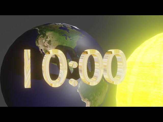 10 Minute Timer : Spinning Earth 10 Min Countdown.