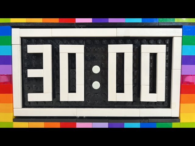 Timer 30 Minutes Countdown LEGO clock | Half Hour